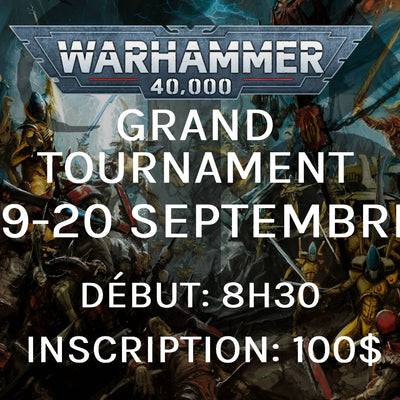 Bastion Grand Tournament - Septembre (Warhammer 40,000)