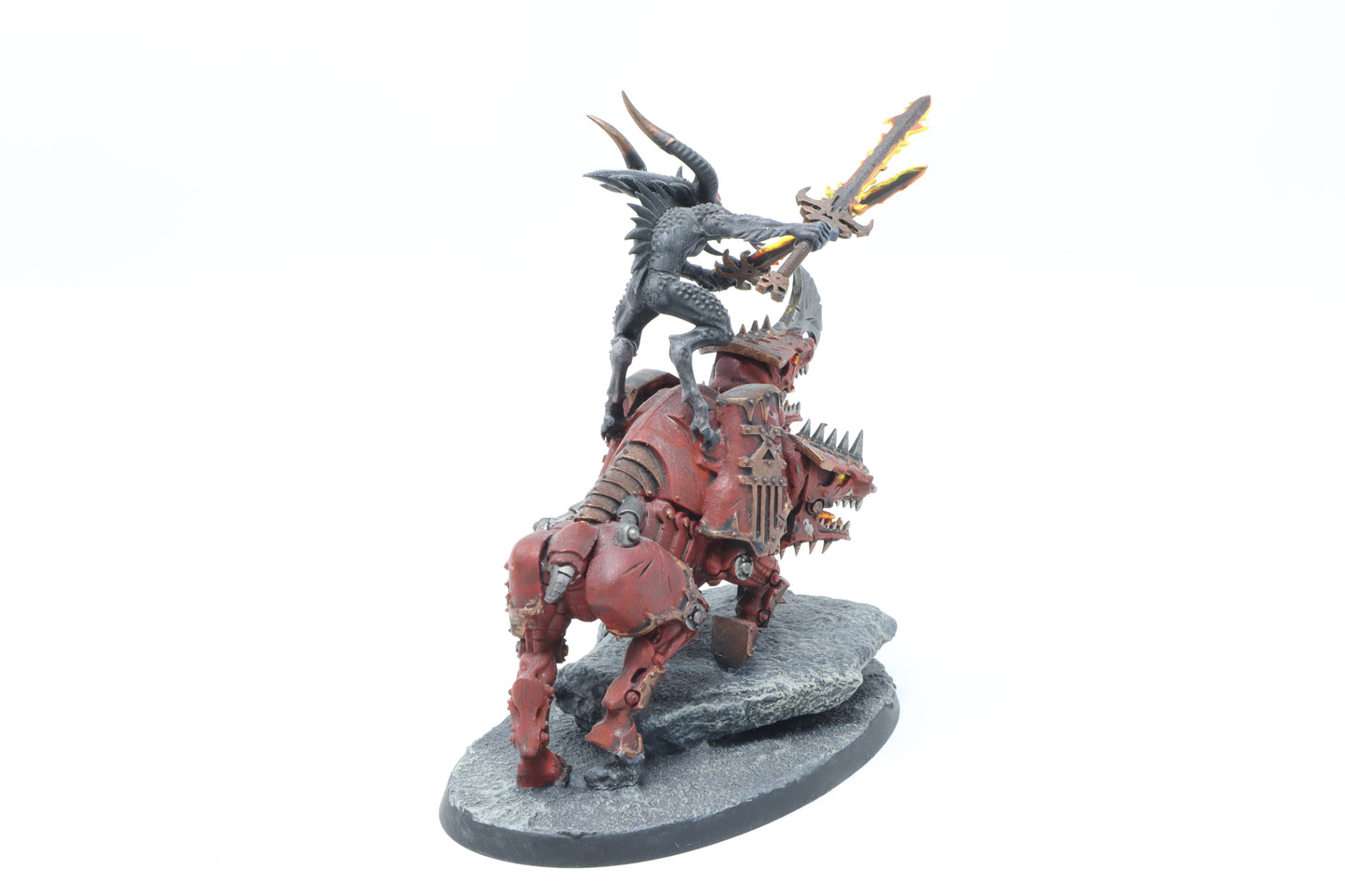 Skullmaster, Herald of Khorne on Juggernaut (Conversion/Tabletop)