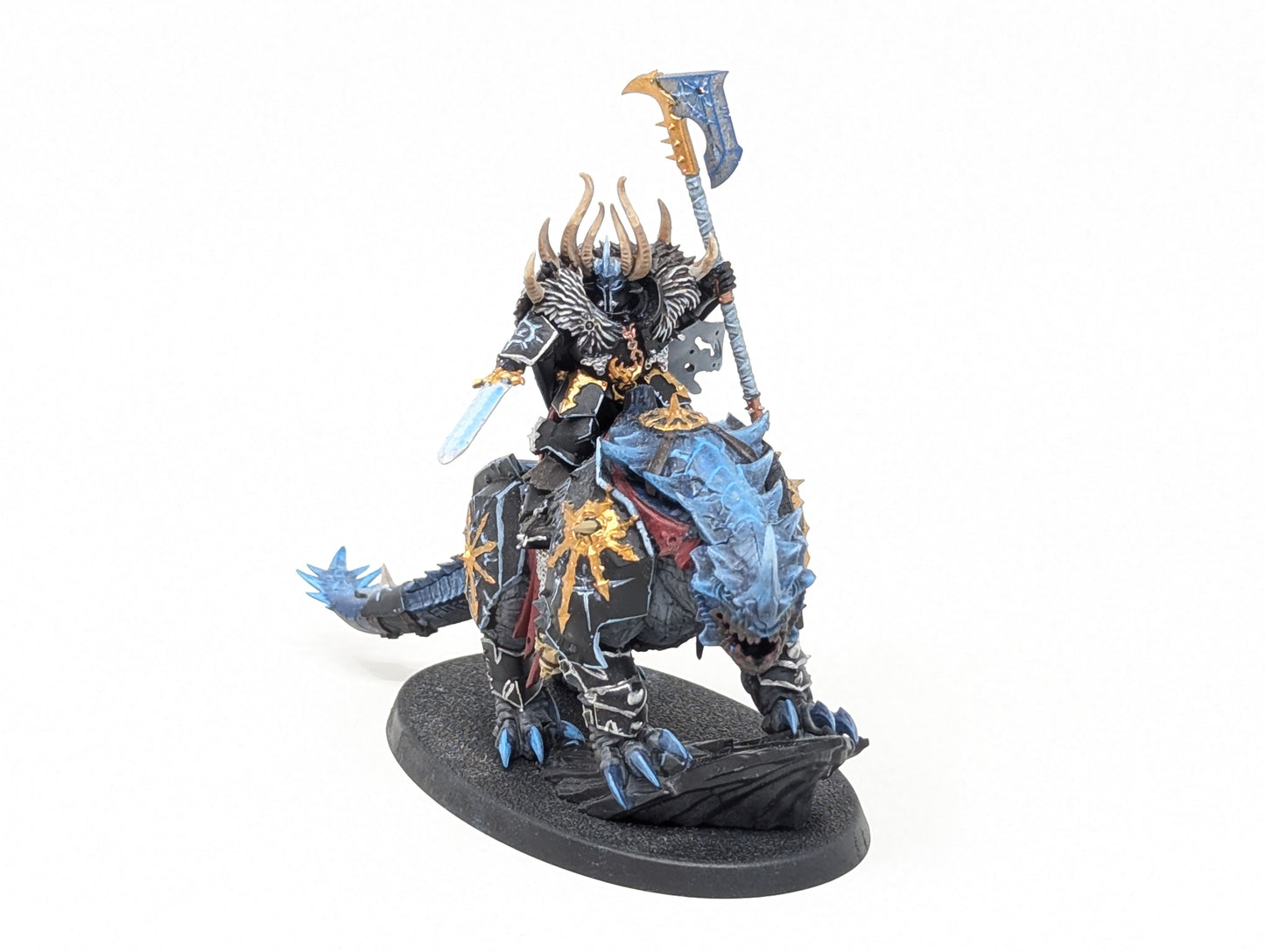 Chaos Lord on Karkadrak (Tabletop)