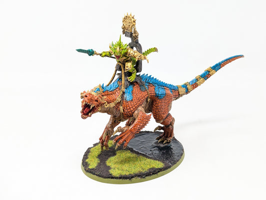 Saurus Oldblood on Carnosaur (Tabletop)