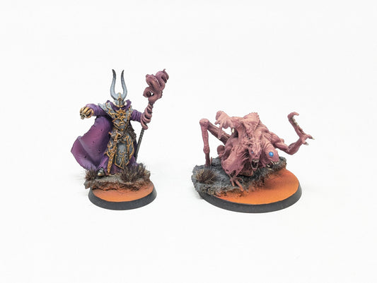 Sayl the Faithless and Nightmaw Spawn (Well Painted)
