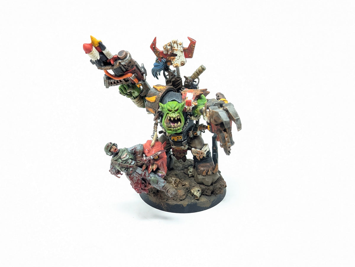 Ork Warboss with Attack Squig (Well Painted)