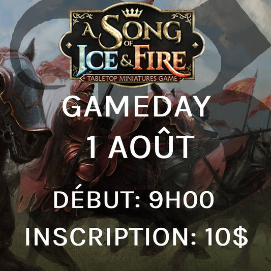 Gameday A Song of Ice and Fire - Aout
