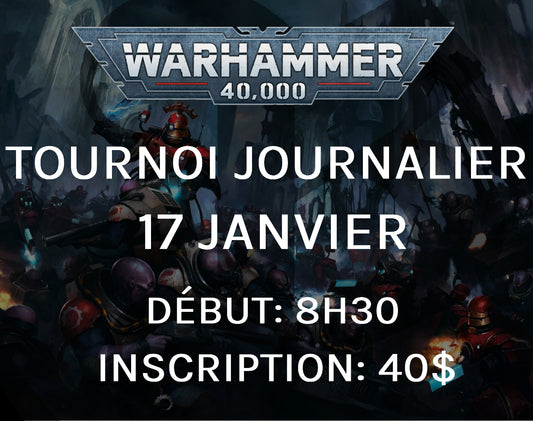 RTT Warhammer 40,000 - Janvier