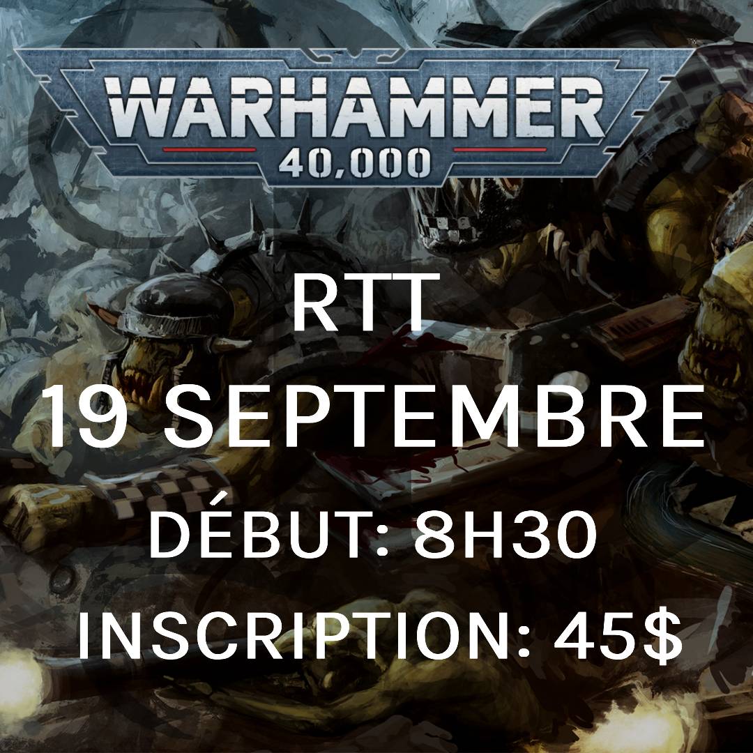 Bastion RTT - Septembre (Warhammer 40,000)