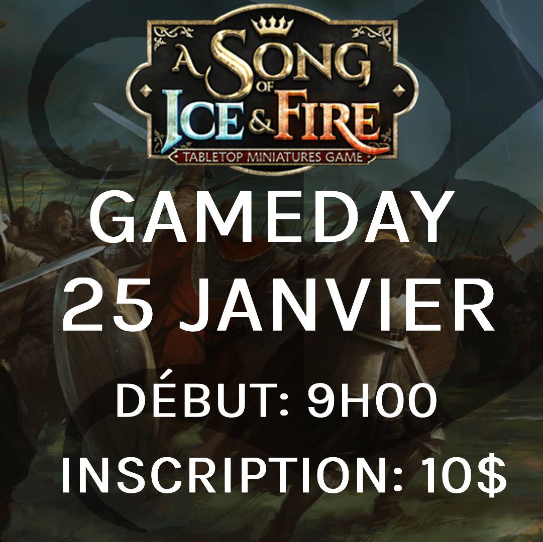 Gameday A Song of Ice and Fire - Janvier