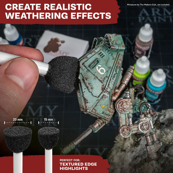 Army Painter Miniature Chipping Brush Set (4pcs)