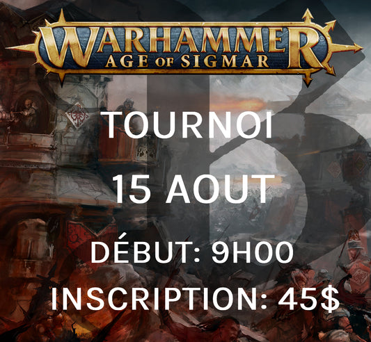 Tournoi Warhammer: Age of Sigmar - Aout