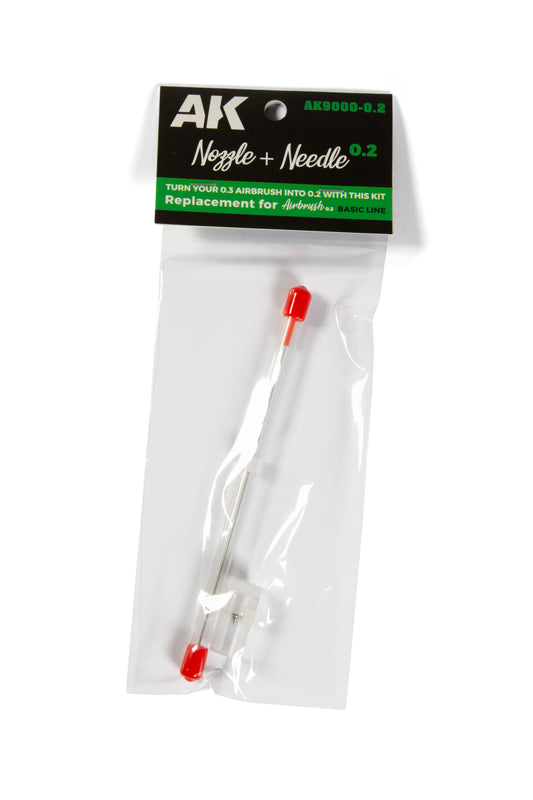 AK Interactive Nozzle + Needle 0.2mm