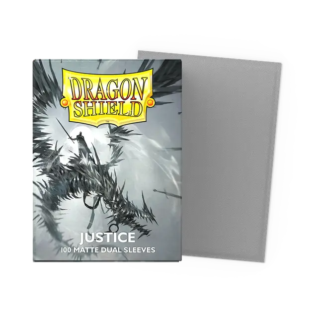 Dragon Shield Dual Matte Sleeves: Justice - Silver