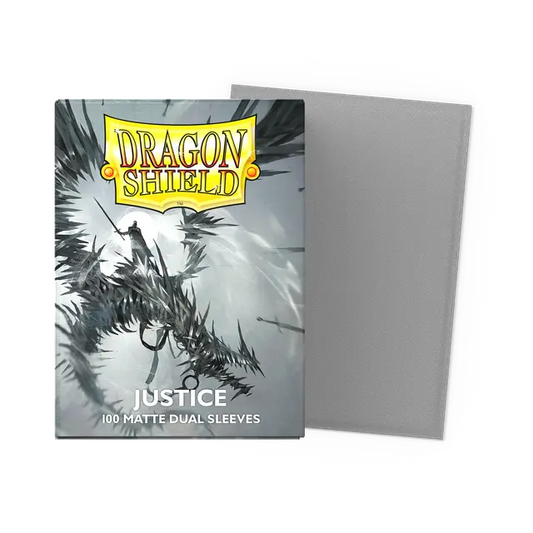 Dragon Shield Dual Matte Sleeves: Justice - Silver