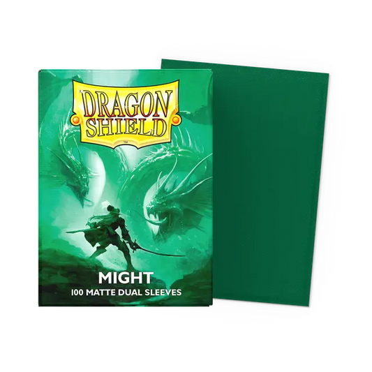 Dragon Shield Dual Matte Sleeves: Might - Greeen