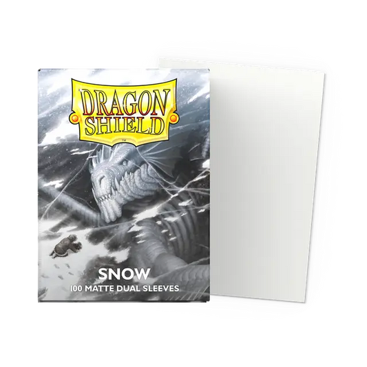 Dragon Shield Dual Matte Sleeves: Snow - White