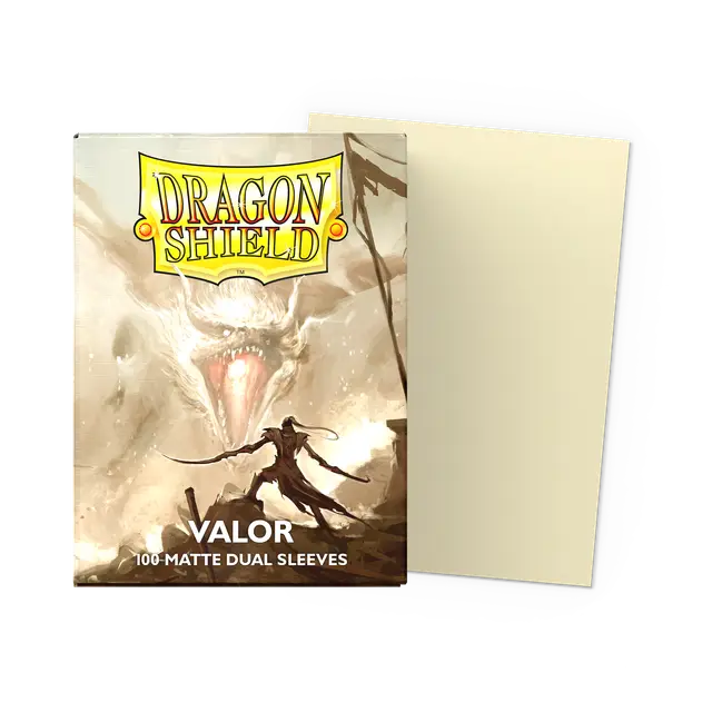 Dragon Shield Dual Matte Sleeves: Valor - Ivory