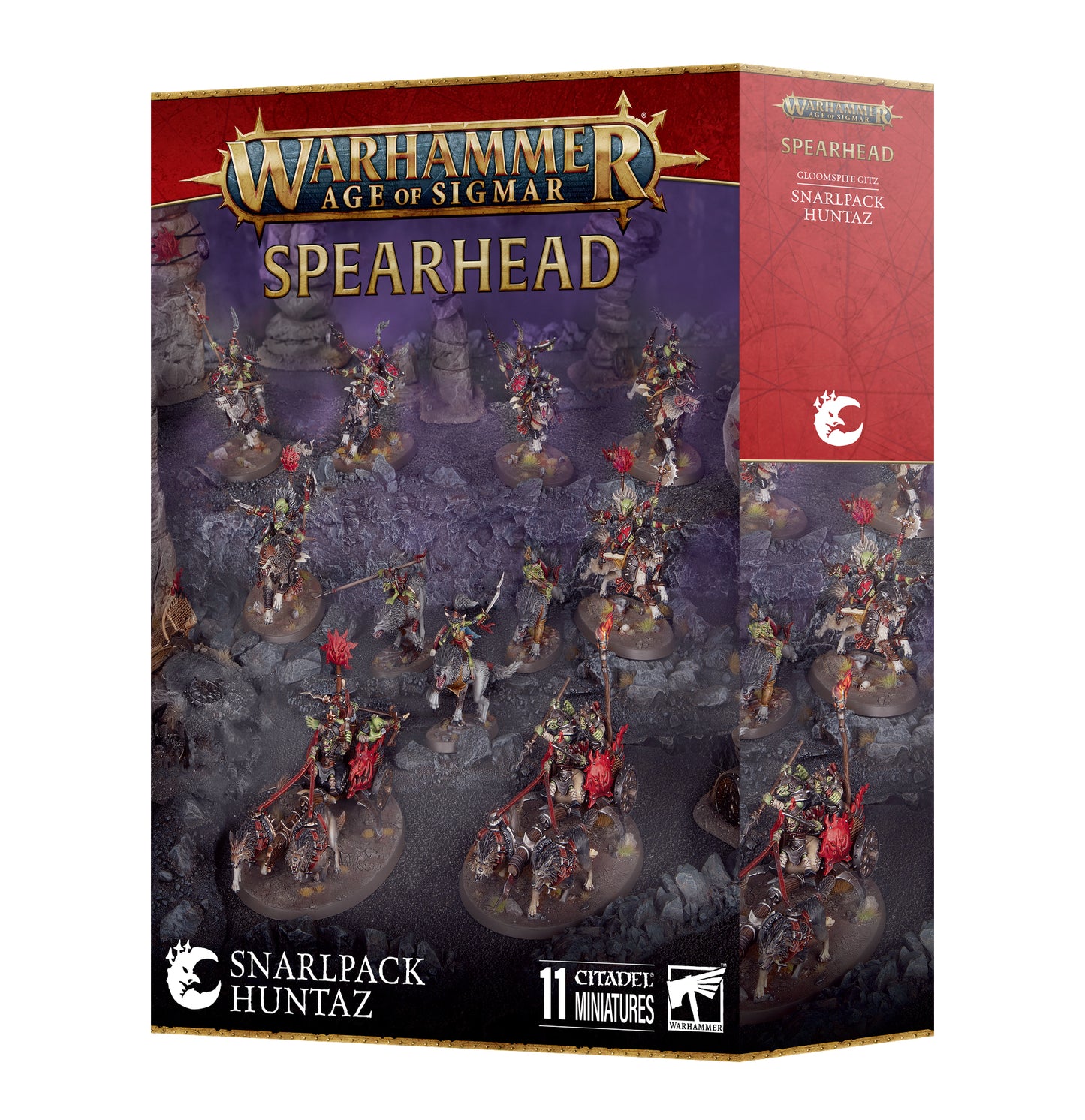 Gloomspite Gitz: Snarlpack Huntaz Spearhead