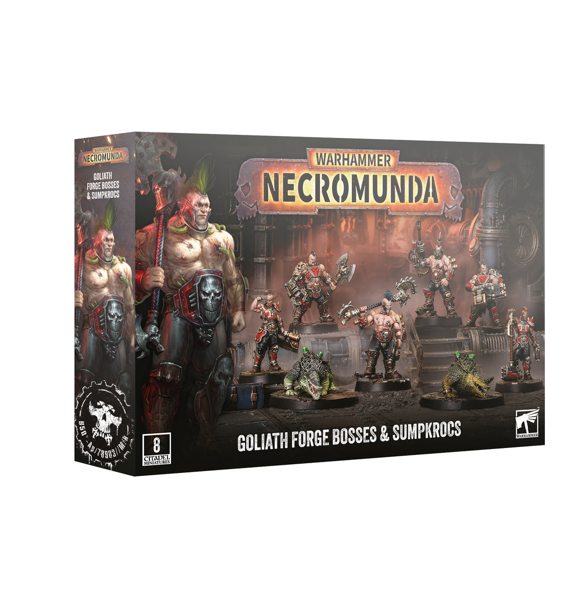 Necromunda: Goliath Forge Bosses and Sumpkrocs