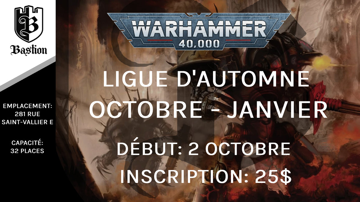 Ligue Warhammer 40,000: Automne 2026