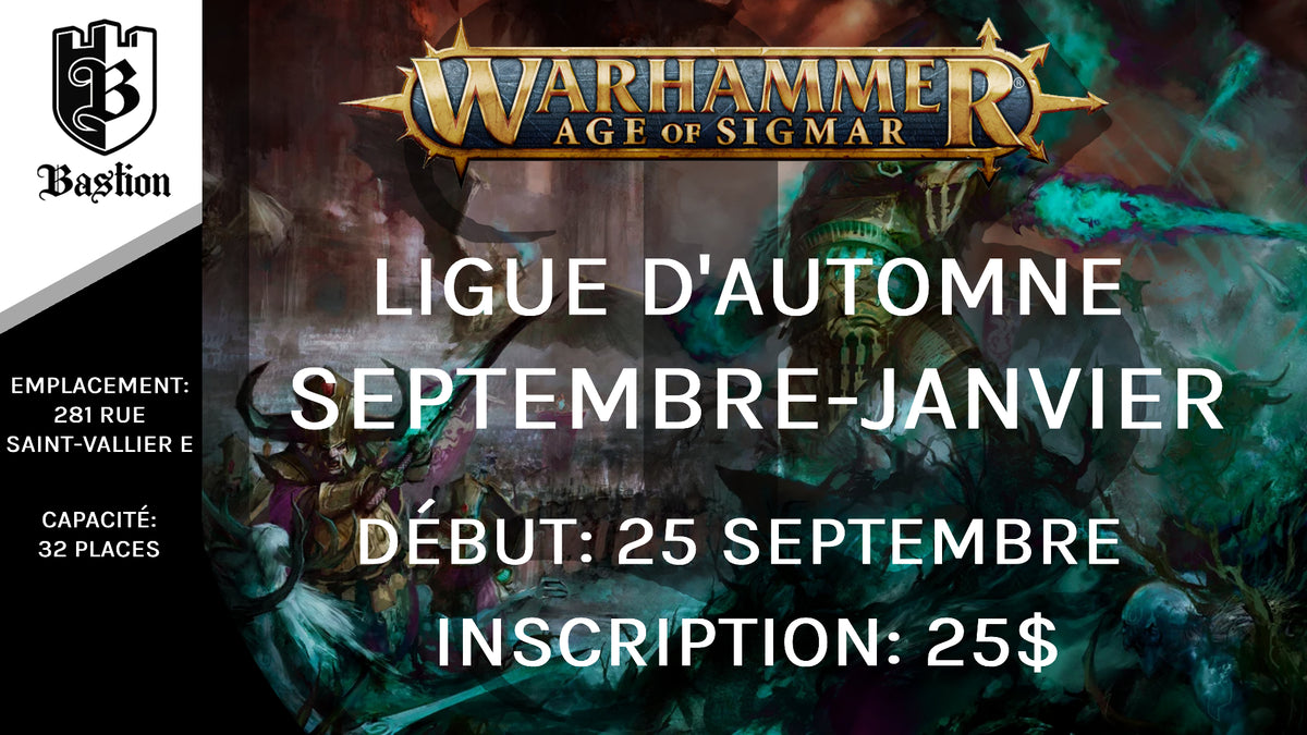 Ligue Warhammer Age of Sigmar: Automne 2026