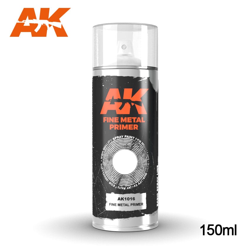 AK Interactive Fine Metal Primer - Spray 150ML