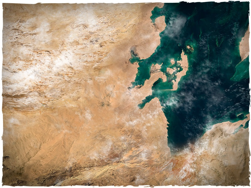 Deep-Cut Studio: Mousepad Game mat – Orbital Dunes