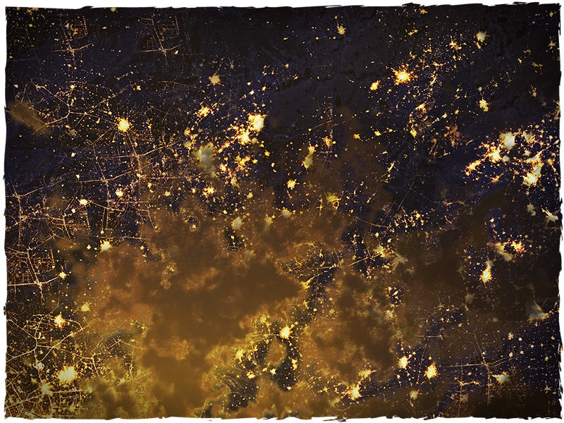 Deep-Cut Studio: Mousepad Game mat – Orbital Night Coast