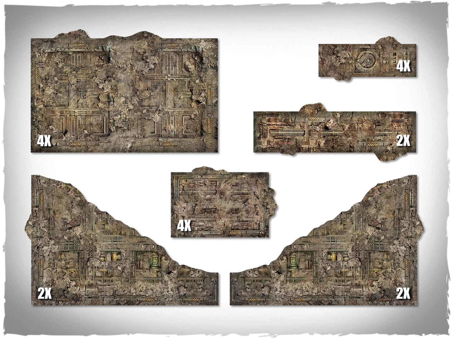 Deep-Cut Studio: Gothic Wasteland Terrain Area Footprints