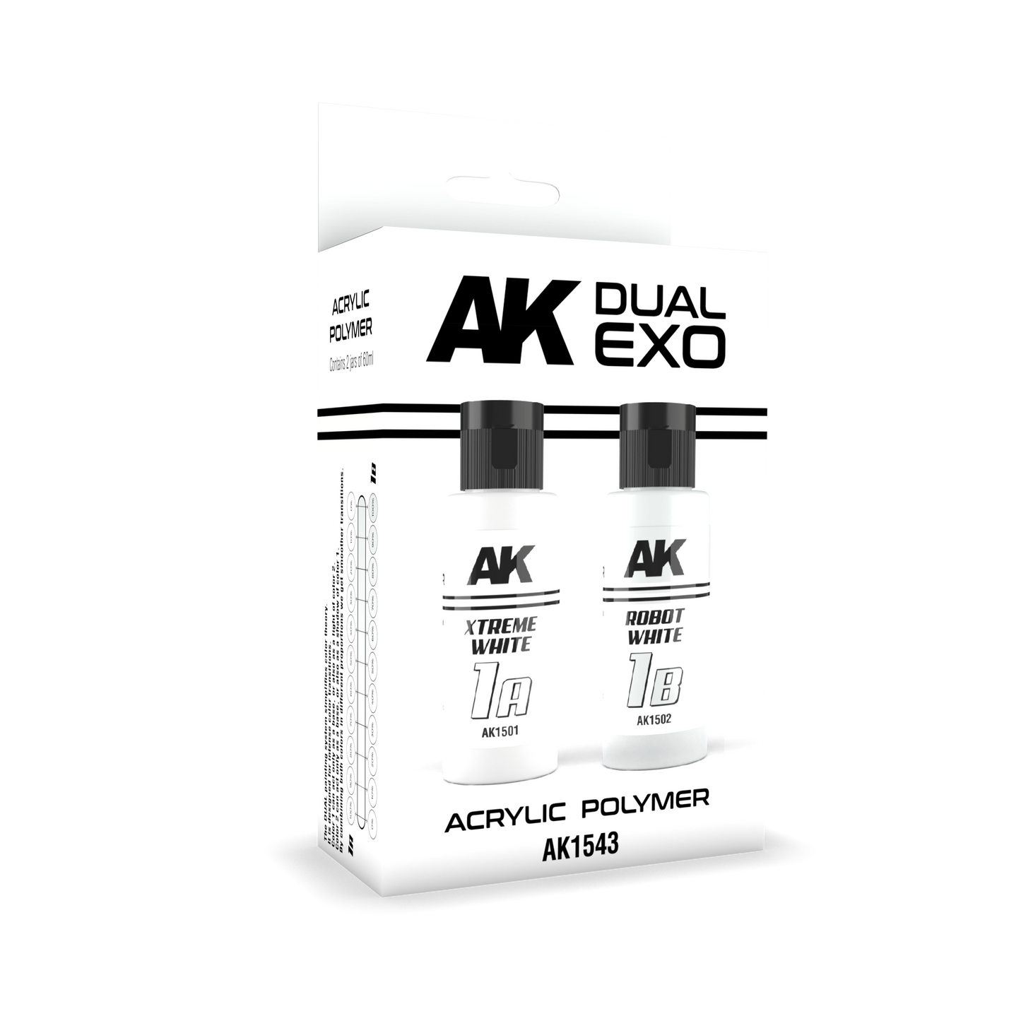 Ak Interactive Xtreme White & Robot White Dual Exo Paint Set