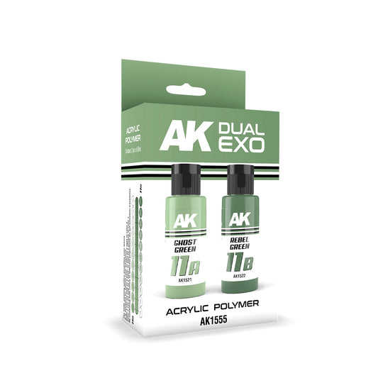 Ak Interactive Ghost Green & Rebel Green Dual Exo Paint Set