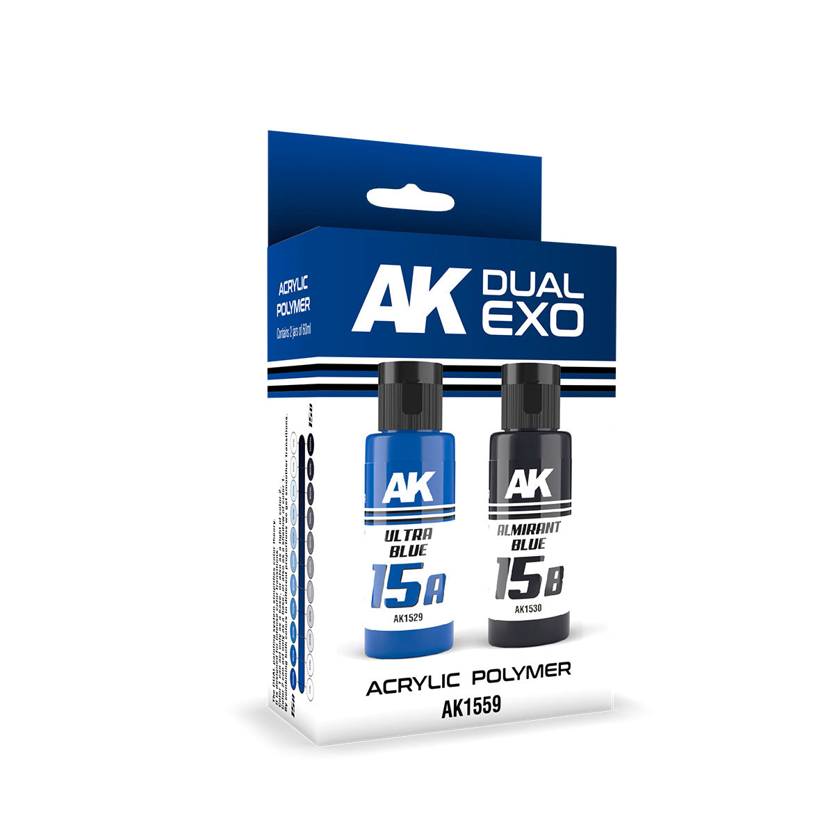 Ak Interactive Ultra Blue & Almirant Blue Dual Exo Paint Set