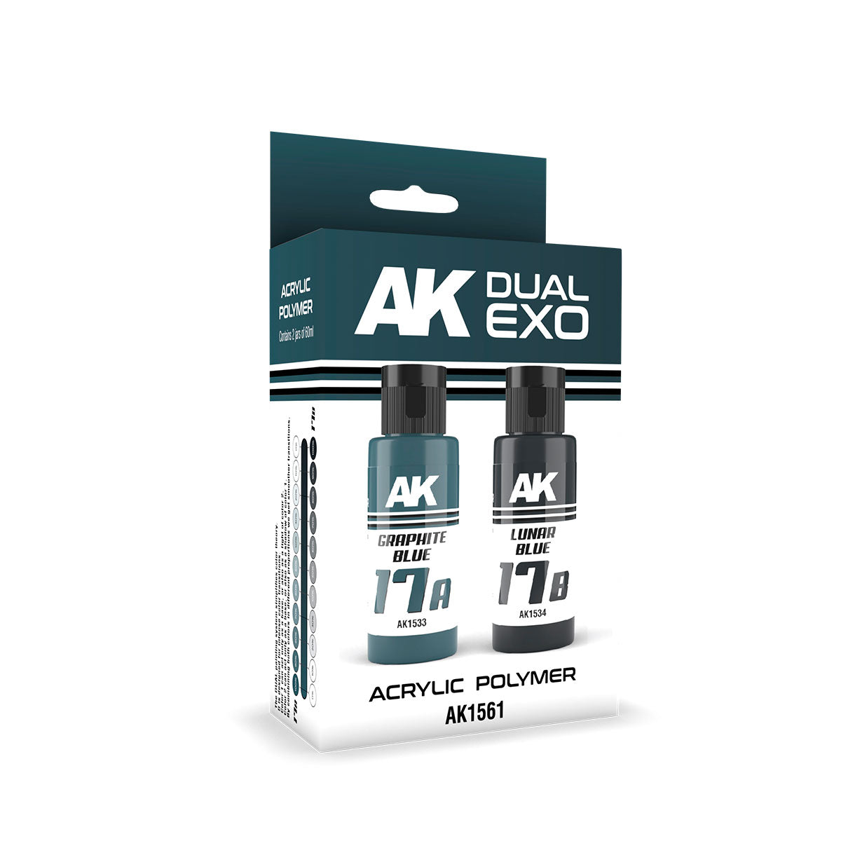 Ak Interactive Graphite Blue & Lunar Blue Dual Exo Paint Set