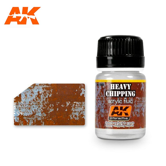 AK Interactive Heavy Chipping Effects Acrylic Fluid