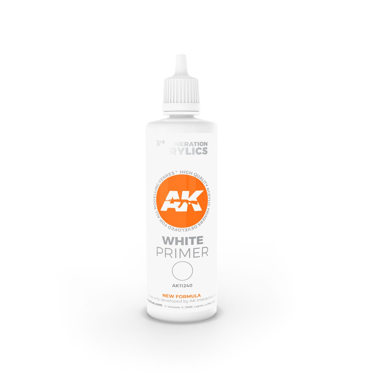 AK Interactive 3rd Gen White Primer (100 ml)