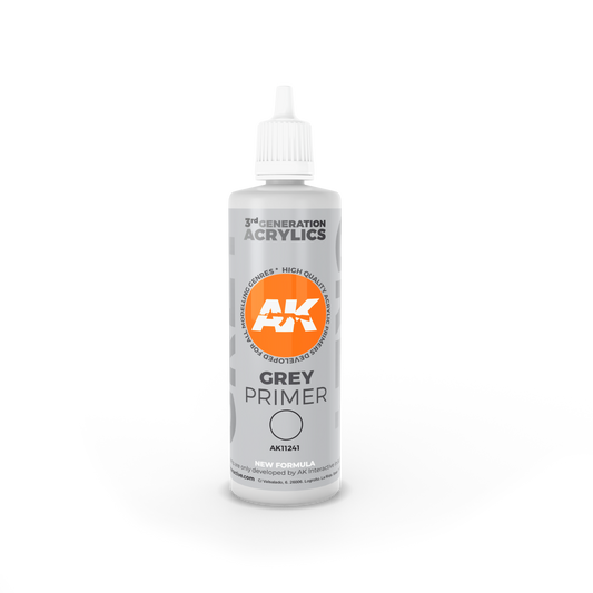 AK Interactive 3rd Gen Grey Primer (100 ml)
