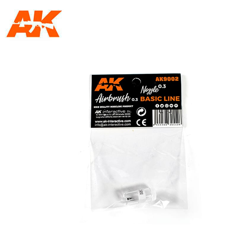 AK Interactive Airbrush Basic Line 0.3mm Nozzle
