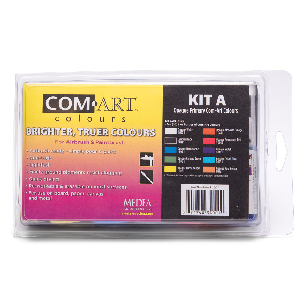 IWATA Com Art Colours Opaque Primary Kit A