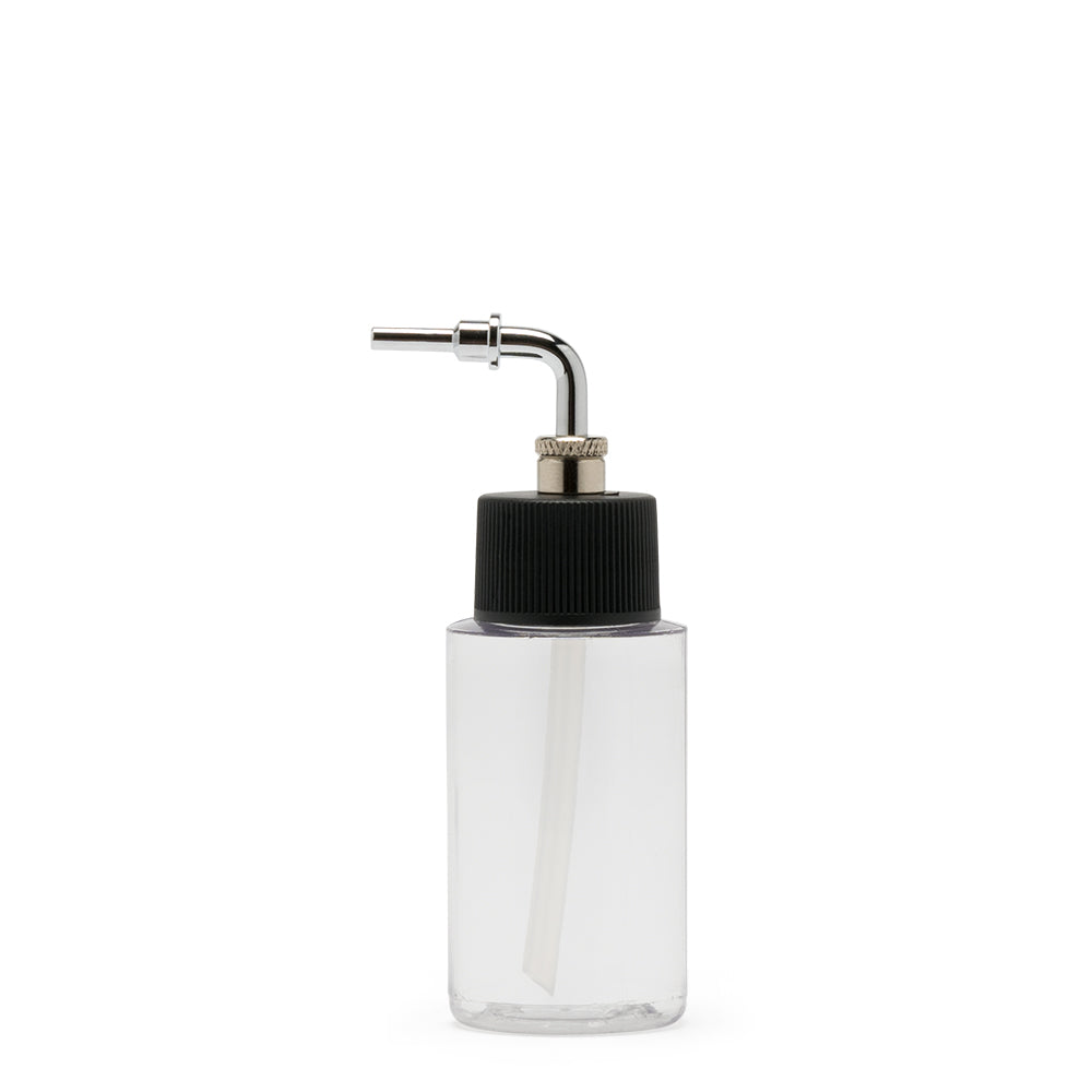 IWATA 1oz Crystal Clear Bottle 1oz / 30ml Cylinder with Side Feed Adaptor Cap
