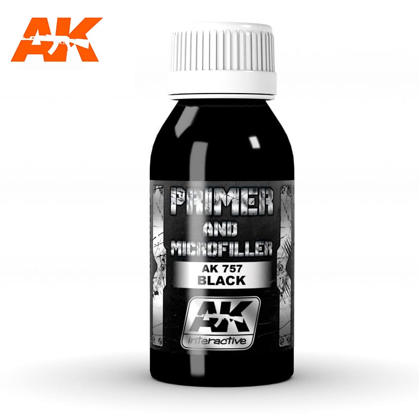 AK Interactive Black Primer and Microfiller (100 ml)