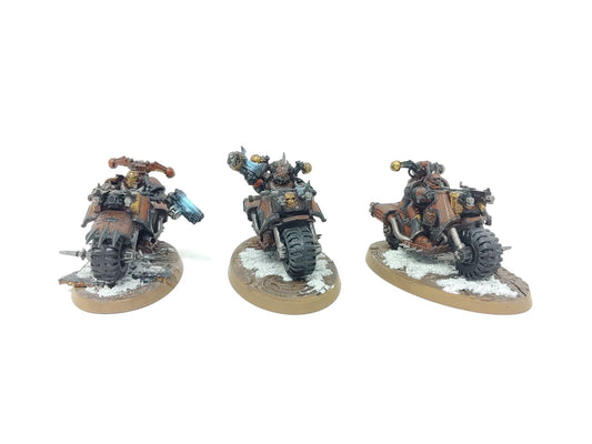 Chaos Space Marines Bikers (Well Painted)