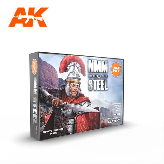 AK Interactive 3G Non Metallic Metal Steel Set