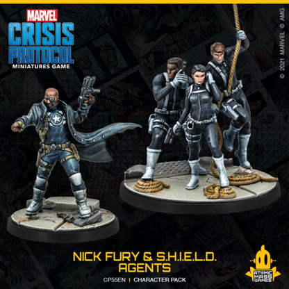 Marvel Crisis Protocol: Nick Fury & S.H.I.E.L.D. Agents Character Pack
