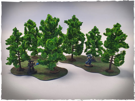 Model trees – 32 mm scale, deciduous trees set