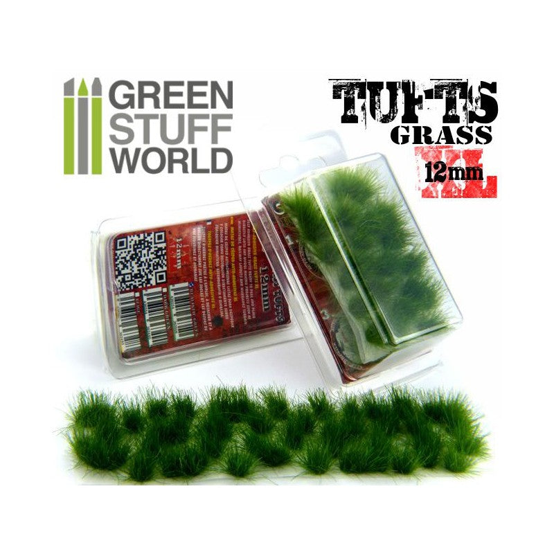 Grass TUFTS XL - 12mm self-adhesive - DARK GREEN